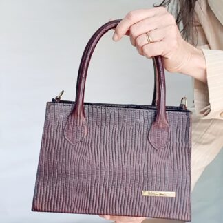 Bolsa em Couro Legítimo Transversal com Alça Removível